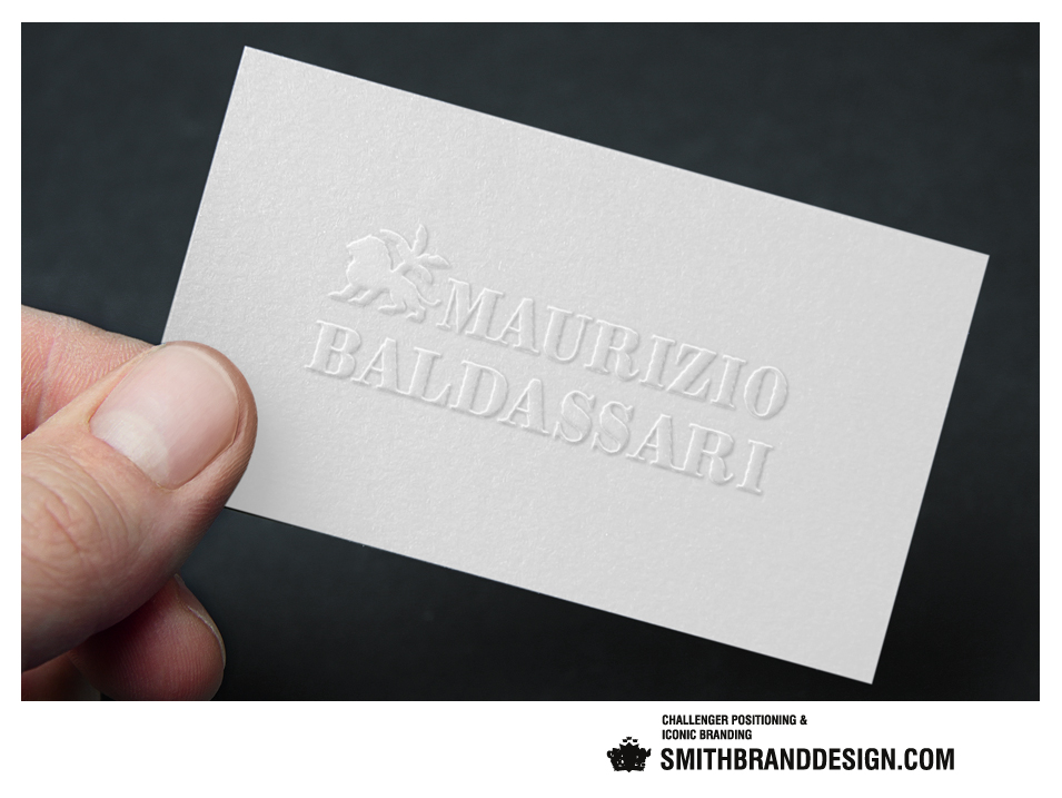 SmithBrandDesign.com Business Card Embossed
