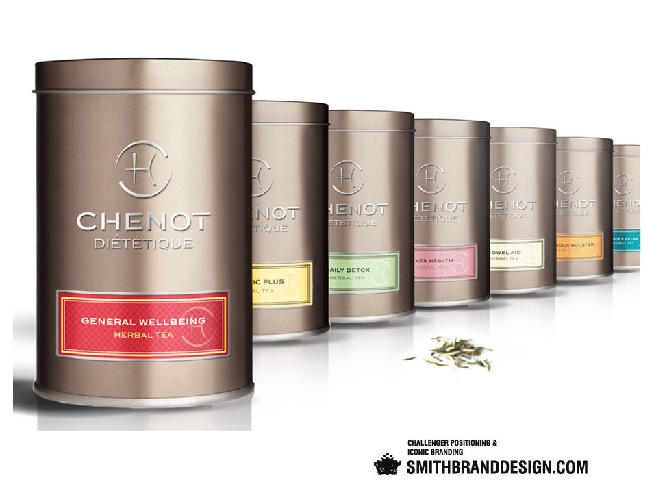 SmithBrandDesign.com Chenot Diététique Herbal Teas Line Up