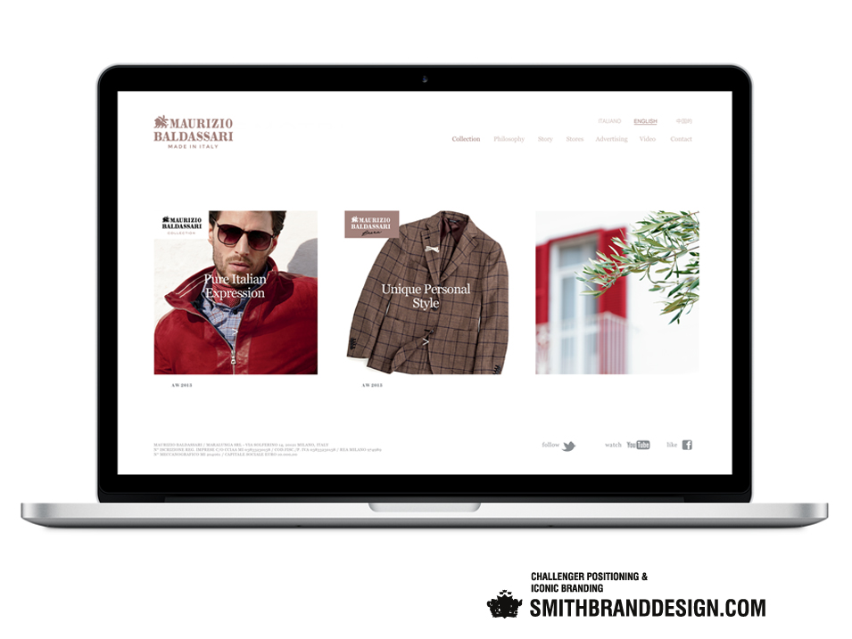 SmithBrandDesign.com Maurizio Baldassari Website